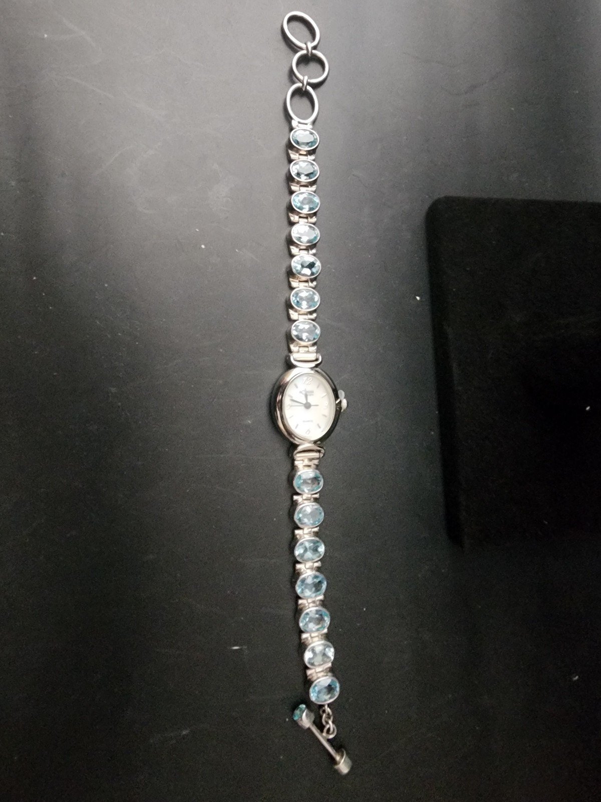SS Blue Topaz Watch (AW001)