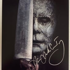 Michael myers james Jude Courtney autographed signed photo proof jsa coa AF66967