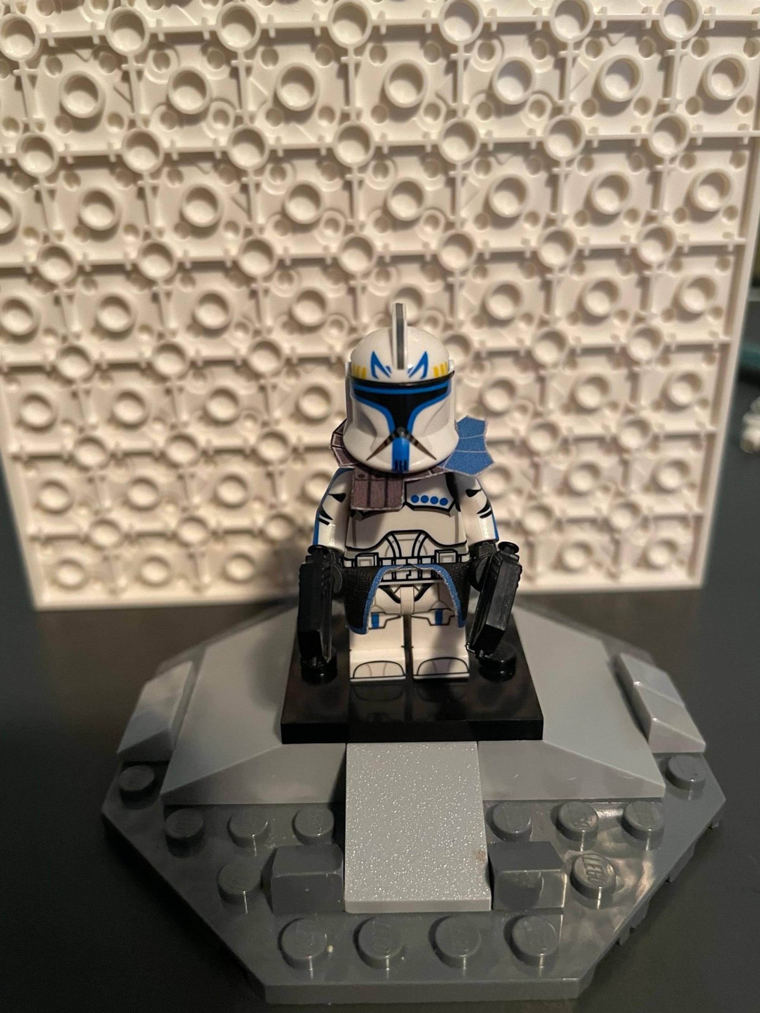Custom Lego Star Wars Clone Army Customs Captain Rex Minifigure