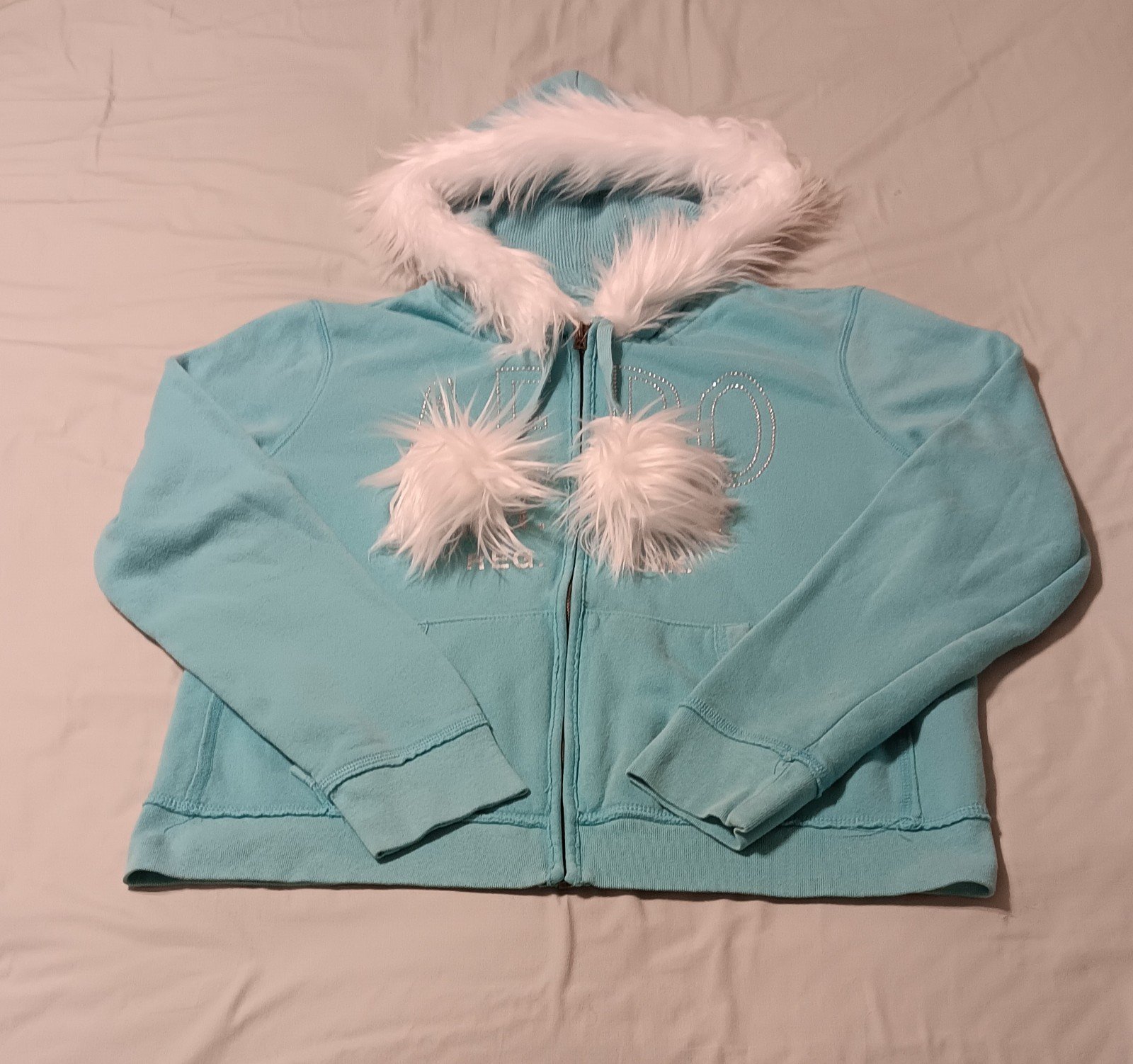 Custom Y2K Aeropostale fur hoodie
