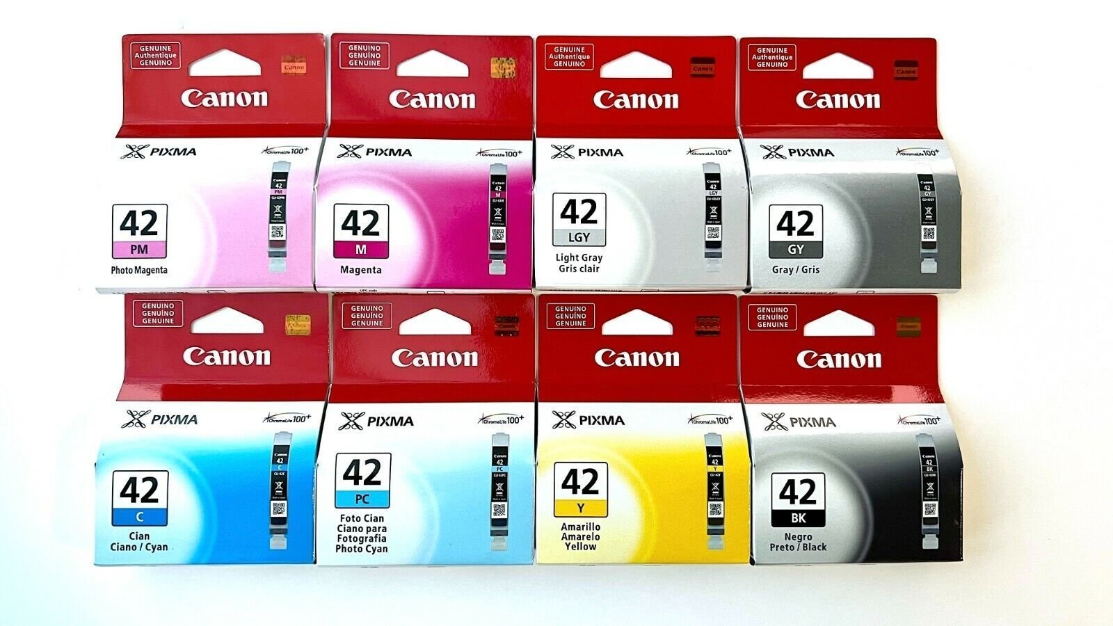 Genuine Canon CLI-42 Ink Cartridge - 8 Pack