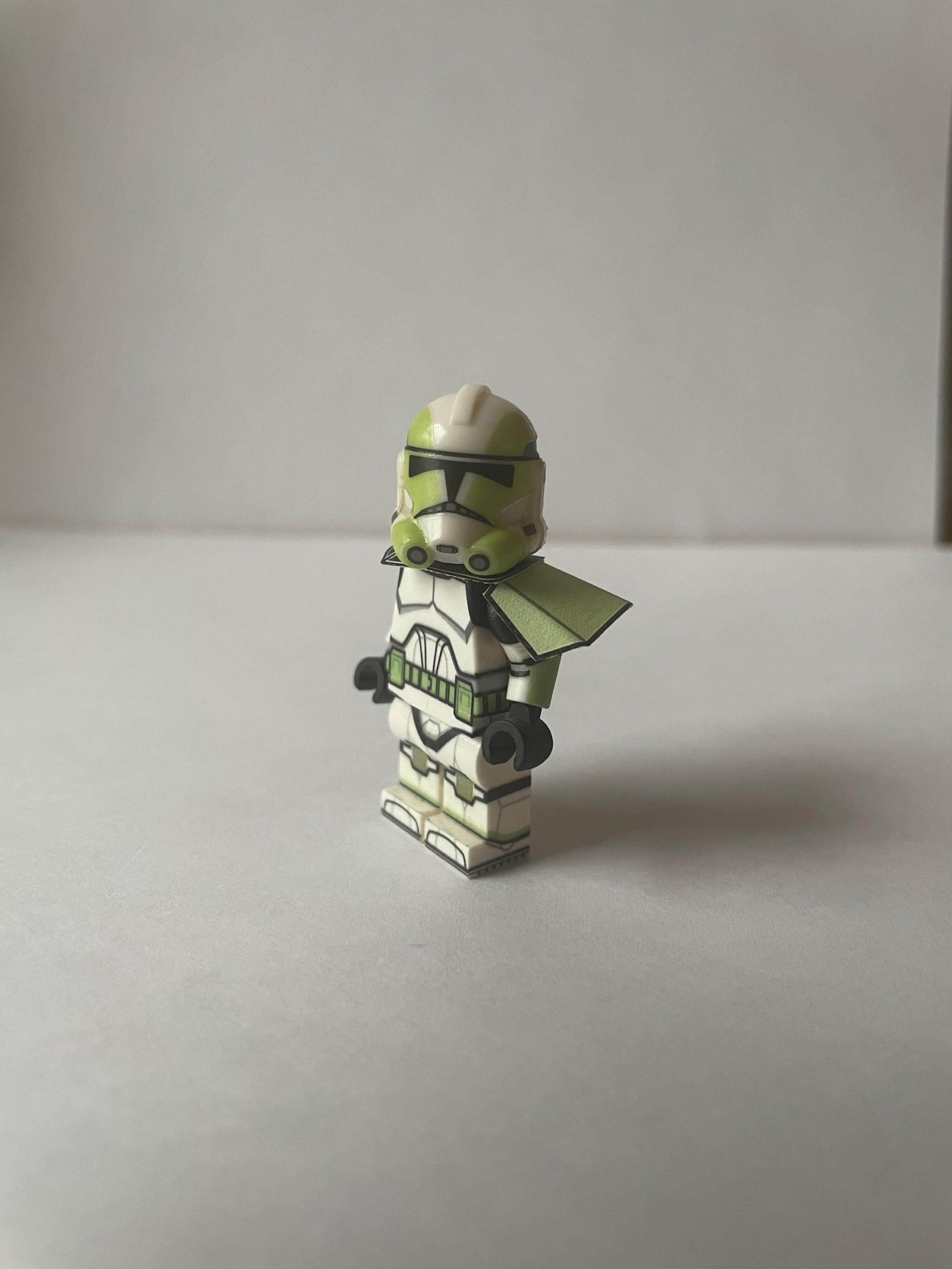 Custom Lego Star Wars Clone Captain Grey Minifigure