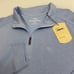 Tommy Bahama Sweater Men's L Light Blue Casual 1/4 Zip Sweatshirt Pullover NWT