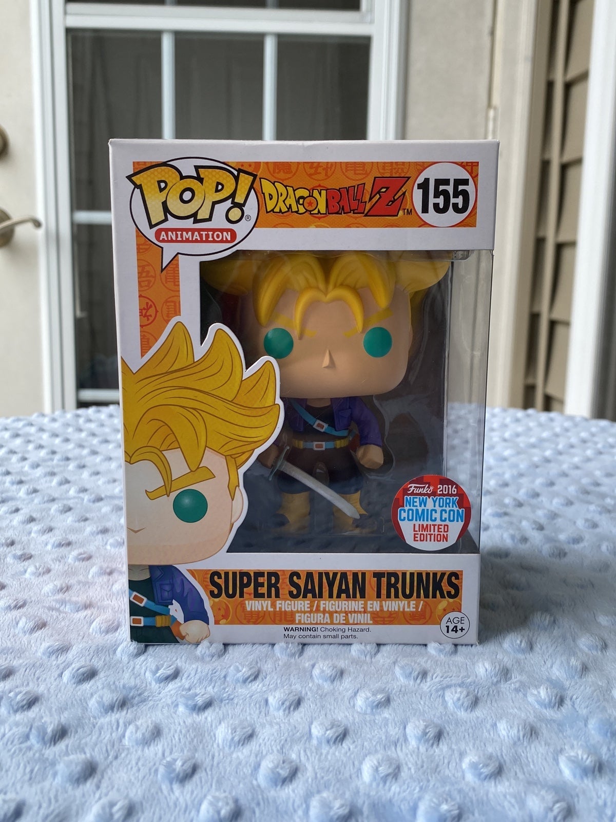 Funko POP! Animation Dragon Ball Z Super Saiyan Trunks #155 NYCC 2016 Limited Ed