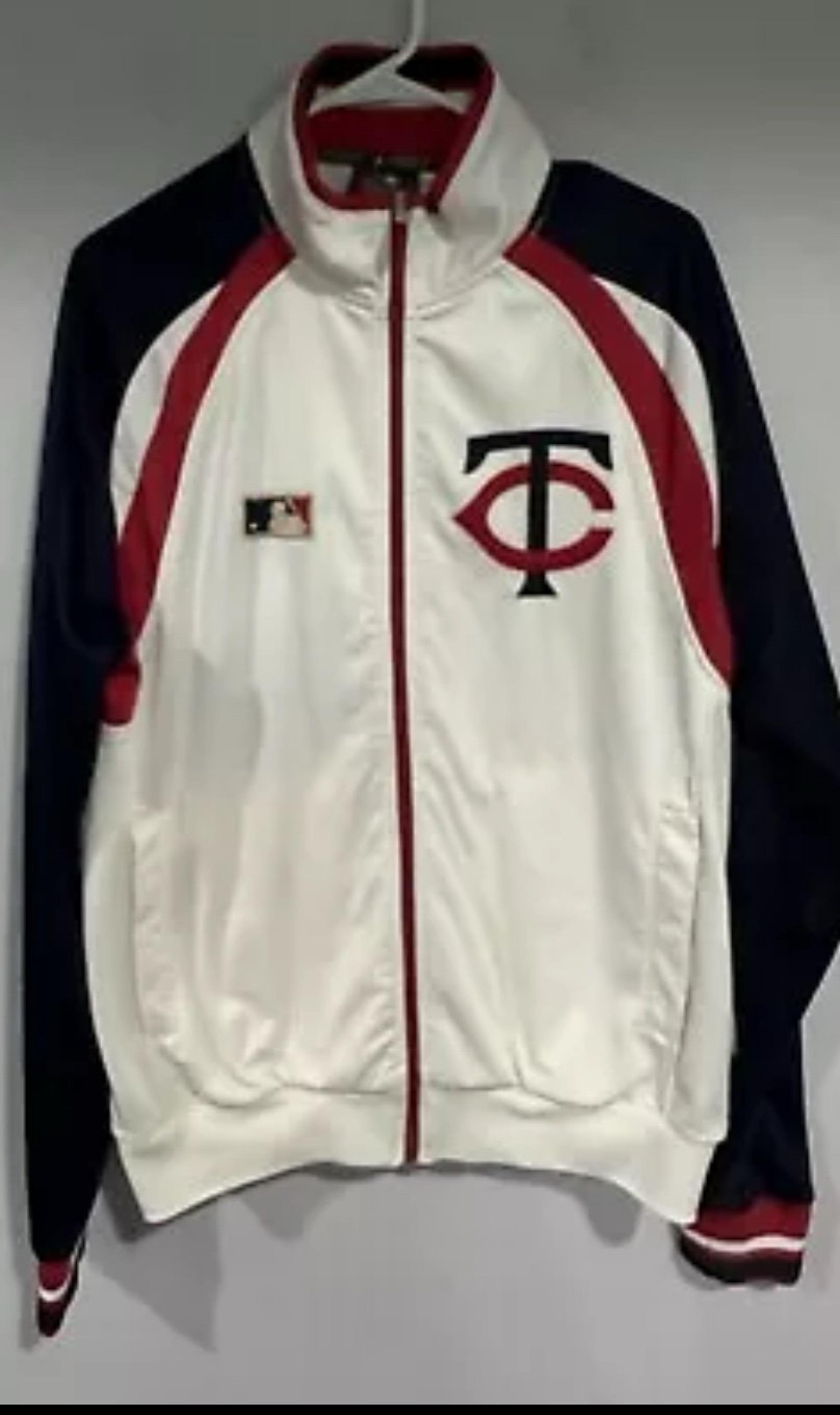 Minnesota Twins Jacket Size Large Men Majestic mlb full zip