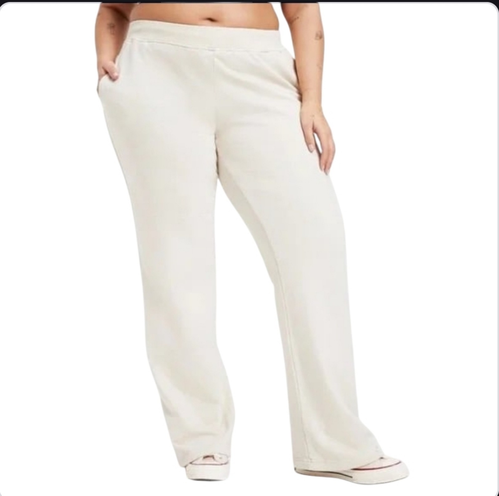 Good American Palazzo wide leg sweatpants size 6X