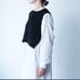 TORICI *Ice Waffle Vest Knit Pullover Cotton White