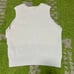TORICI *Ice Waffle Vest Knit Pullover Cotton White
