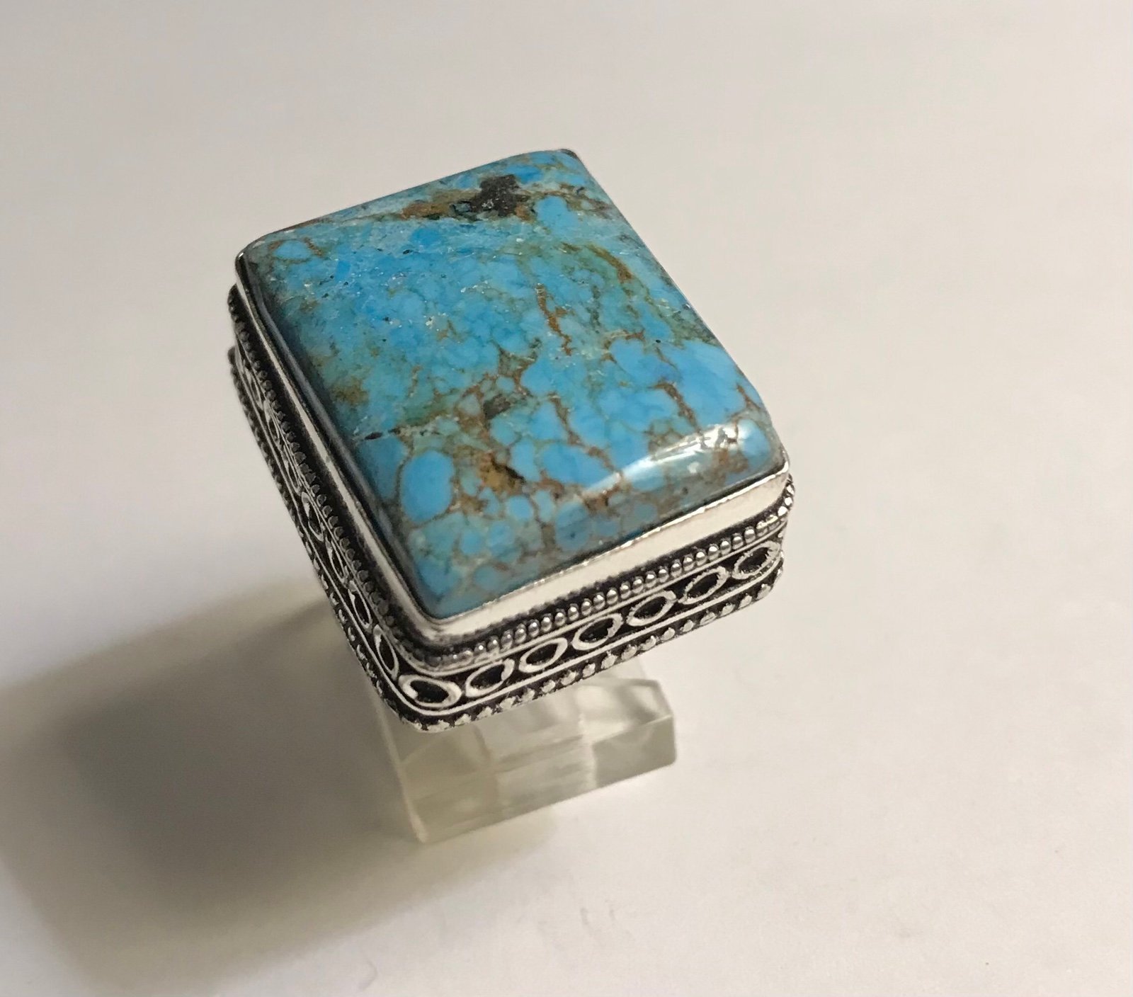 “SOLD” Turquoise 925 Sterling Silver Ring