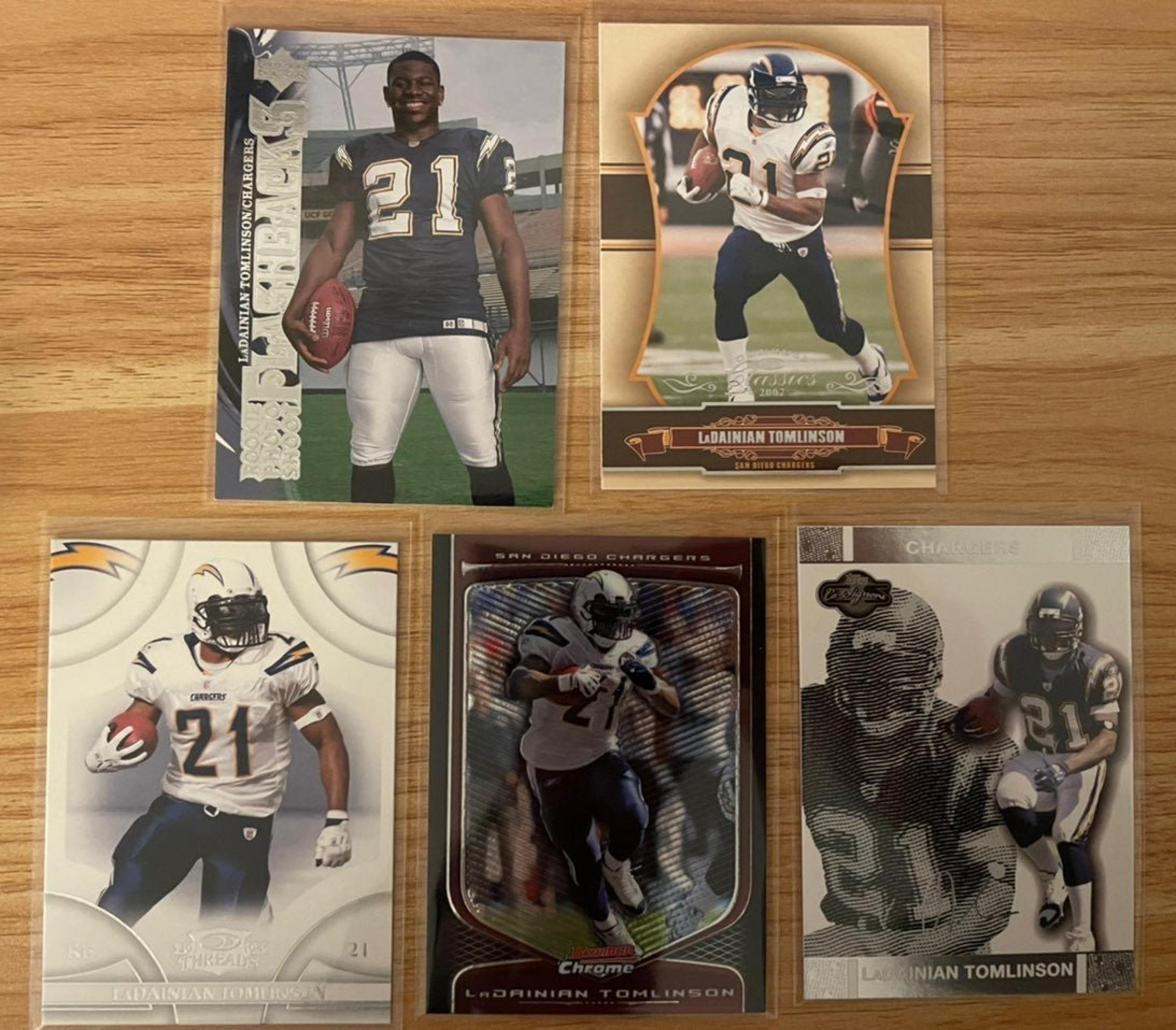 Ladainian Tomlinson football cards