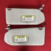 Honda Pilot Grey Left Right Sun Visor Set Pair 03-08 Mirrors Lights OEM