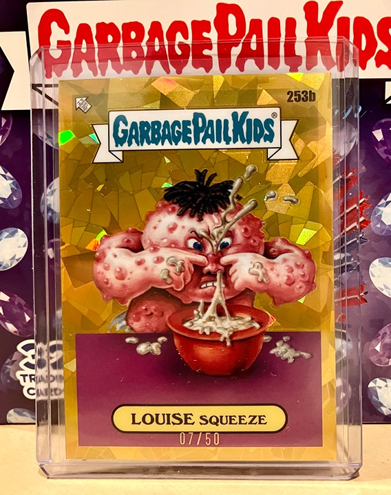 2024 Garbage Pail Kids Sapphire GOLD Louise Squeeze 253b # 07/50