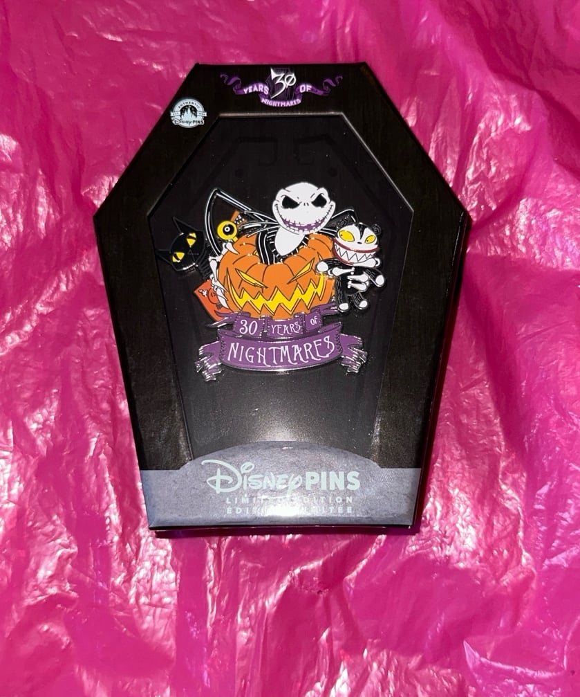 Disney Nightmare Before Christmas 30 Years of Nightmares Jack Jumbo LE 5000 Pin