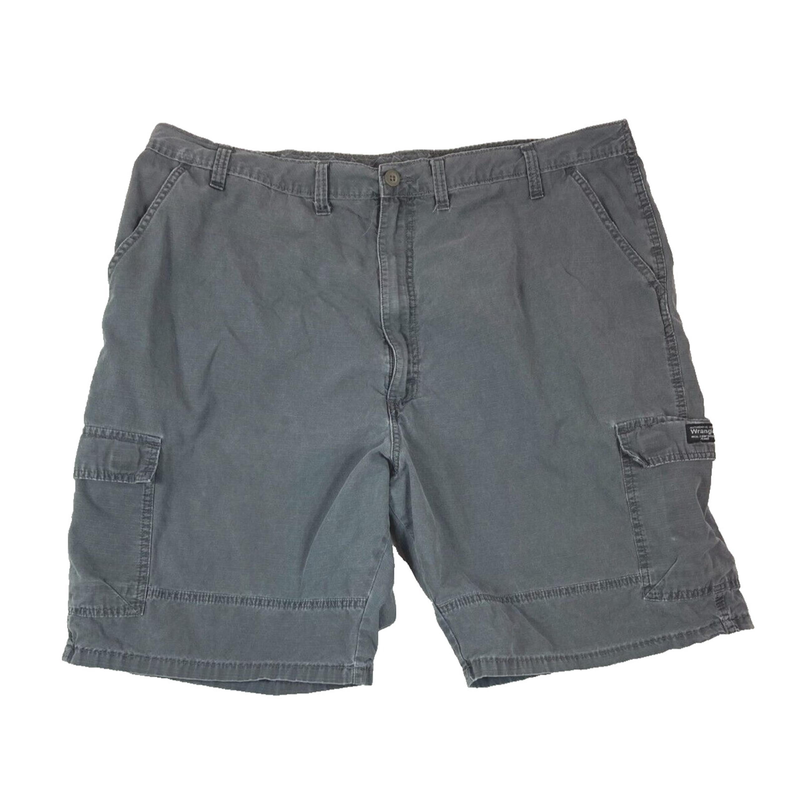Wrangler Cargo Shorts Mens Size 46 Gray Outdoor Hiking Work Casual
