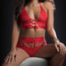 2PC O-ring boyshort and halter top