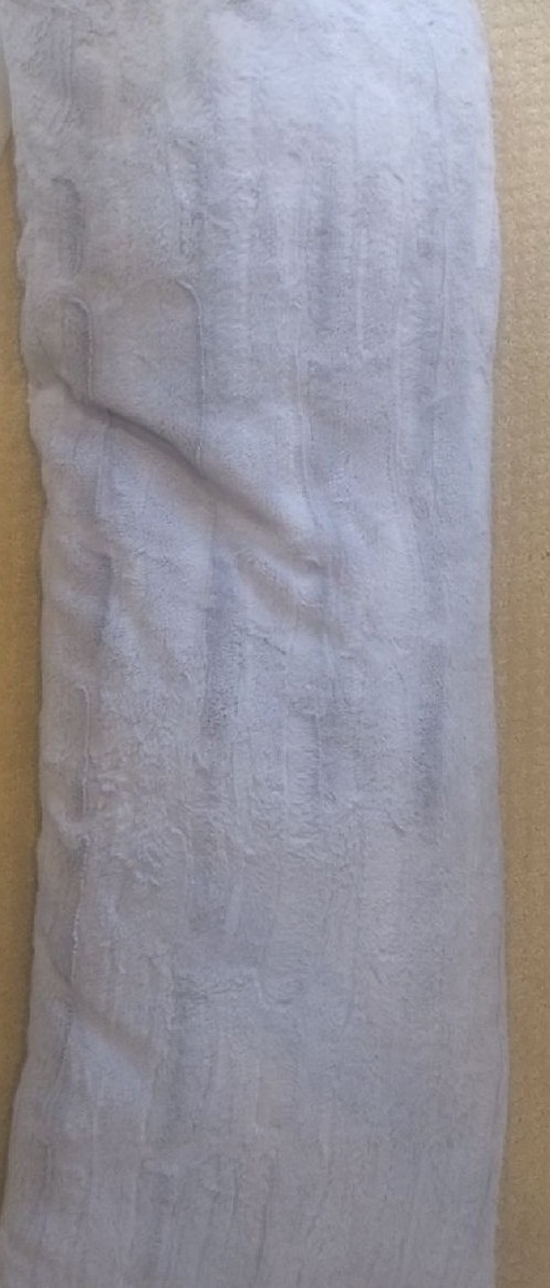 5 foot long gray pillow