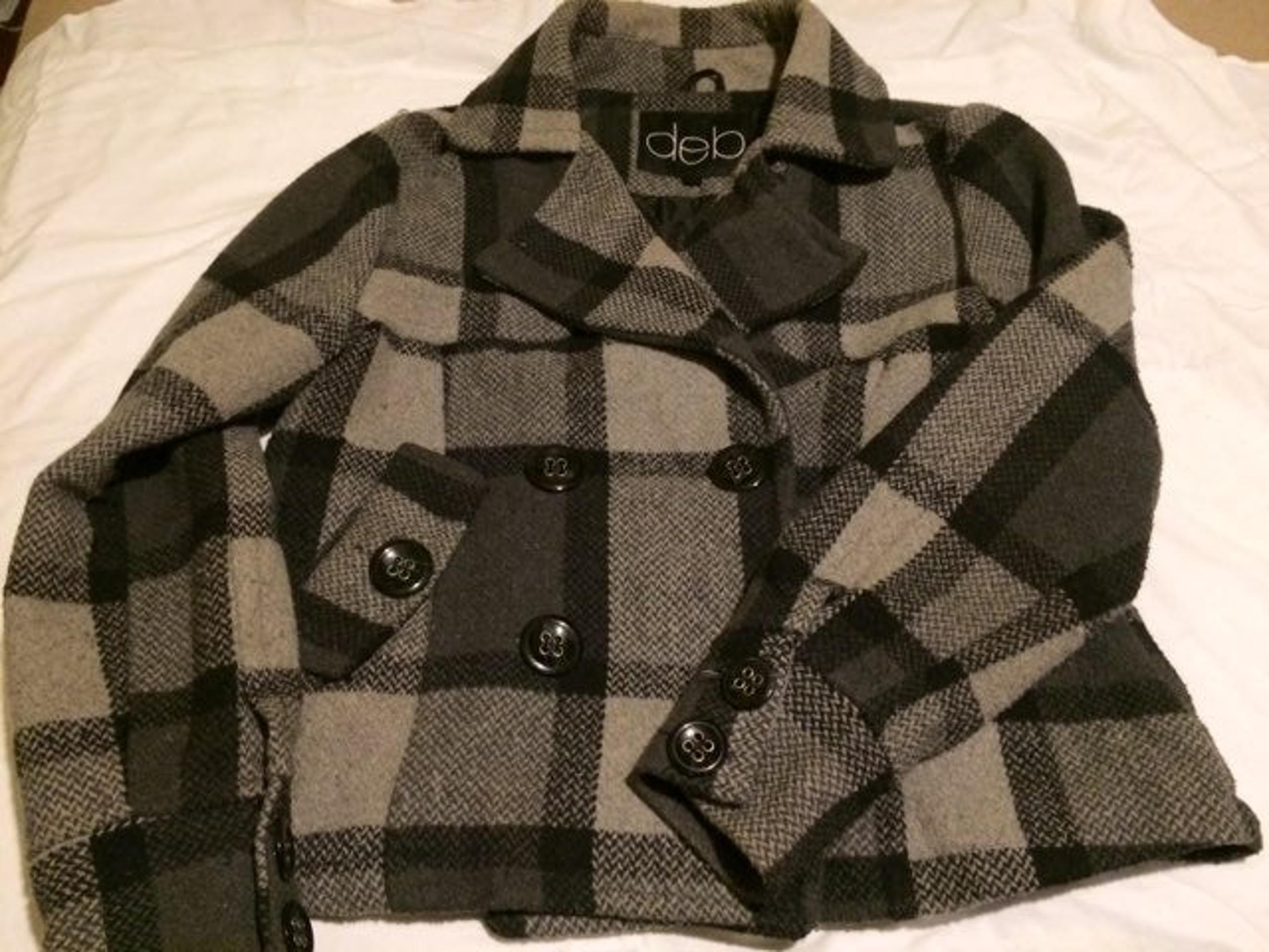 Black & Grey Pea-coat