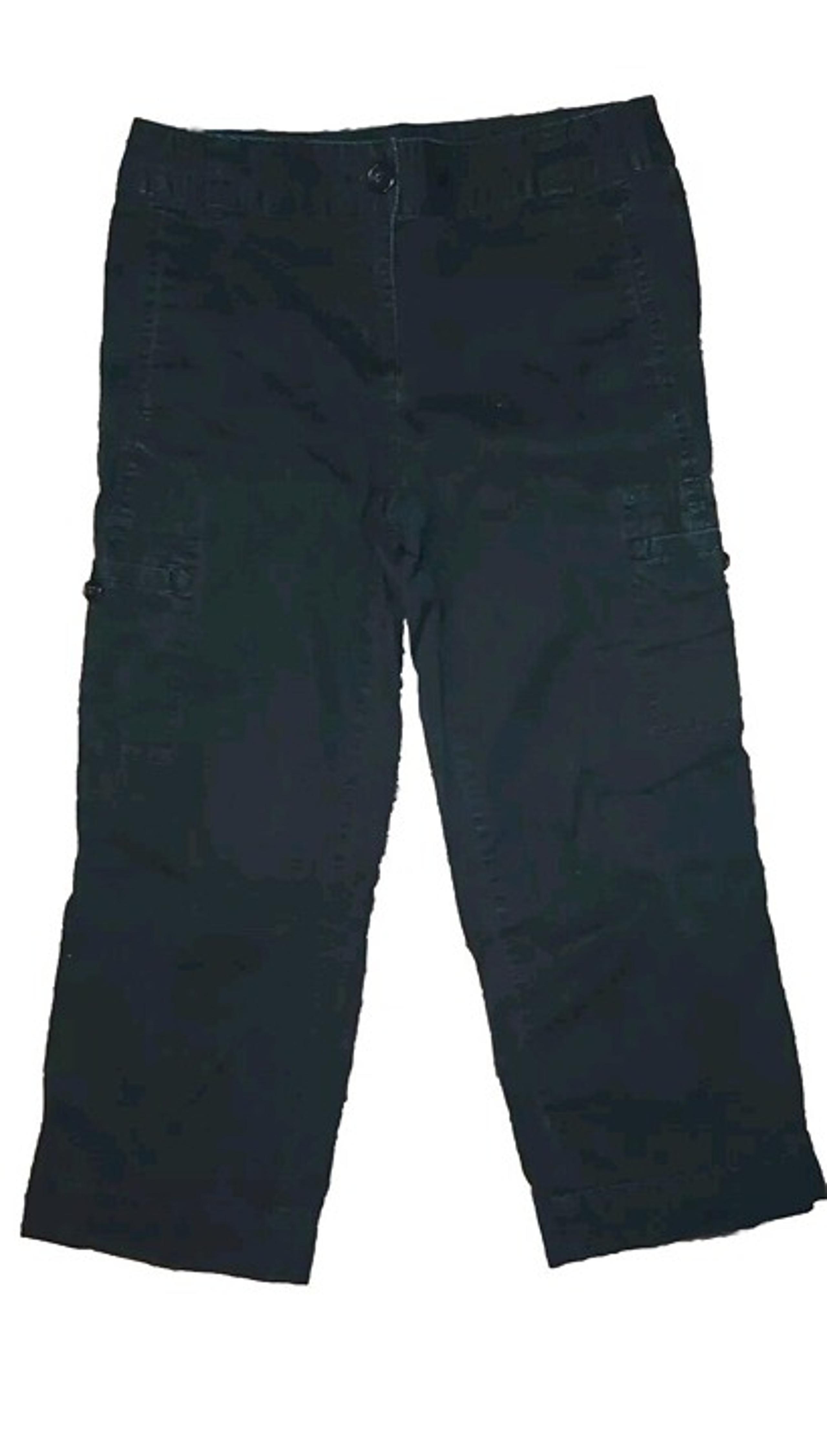 Charter Club Black Cargo/Capri leg Corduroy Pants Cotton Size 4 - Womens Clothes