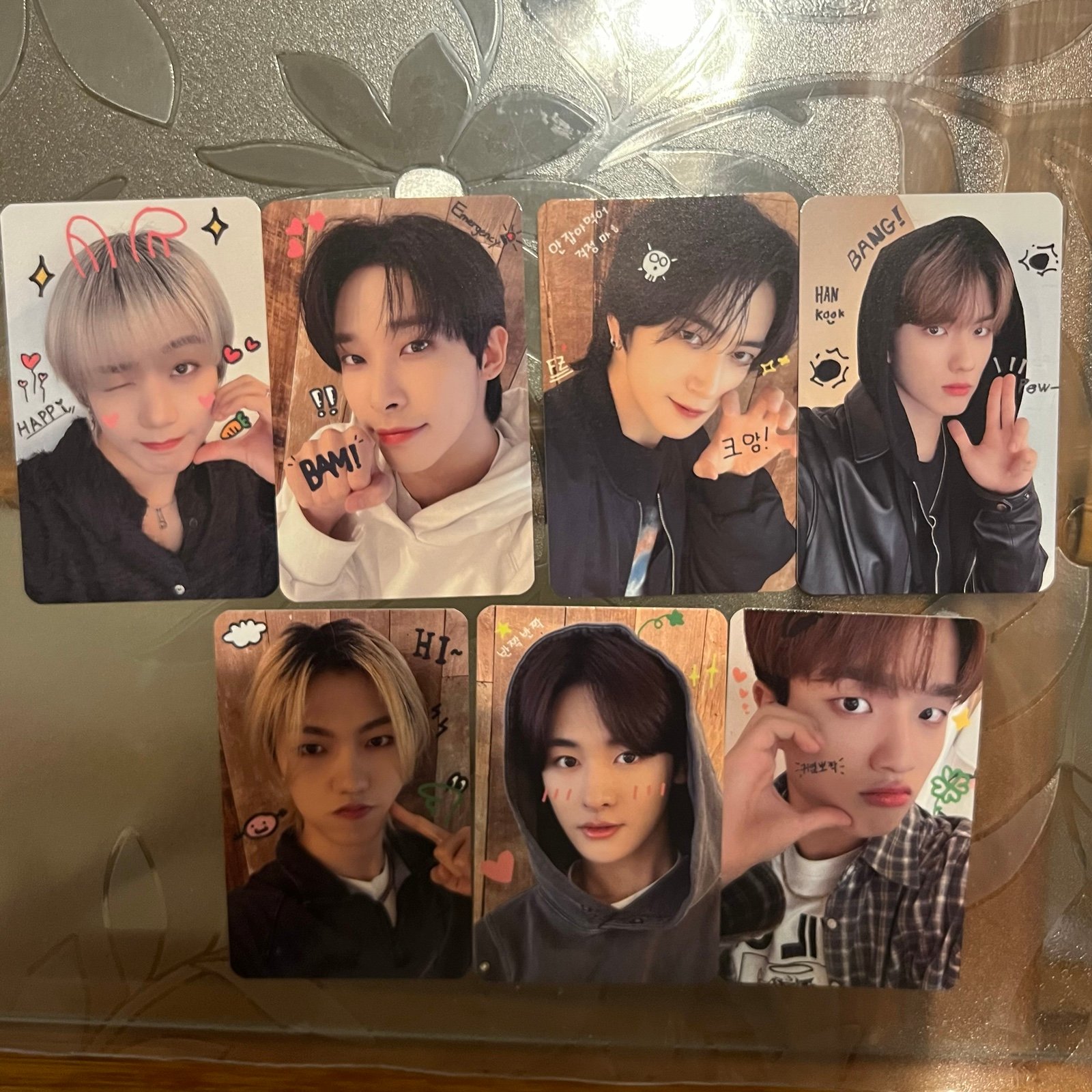 Trendz Jumpup POB photo cards set of 7