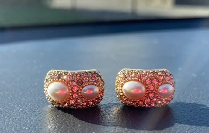 Christian Dior Vintage Clip-On Earrings with COA