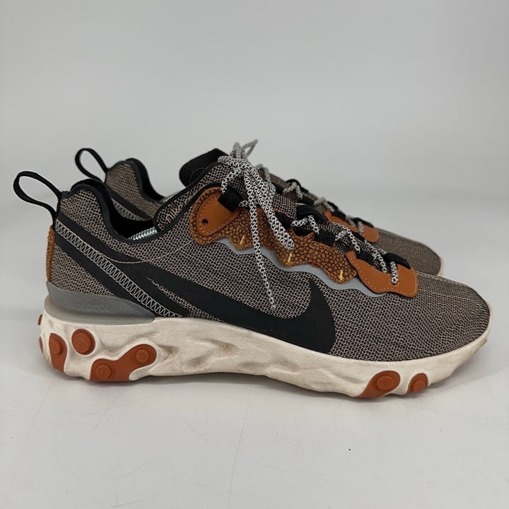 womens 8 Nike React Element 55 Safari Pack Bio Beige Athletic Sneaker CD2153-200