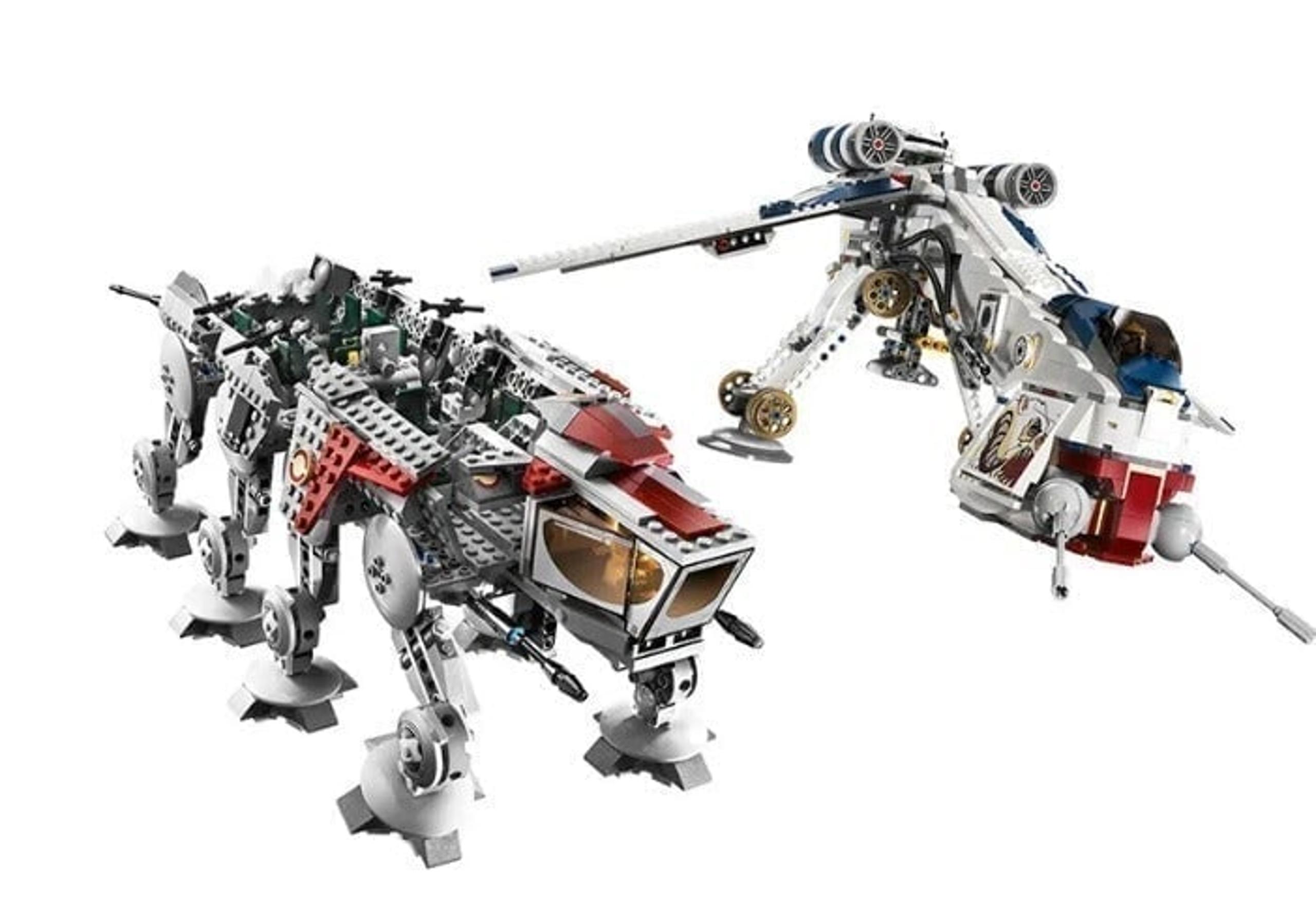 Star Wars Republic Dropship (Gunship) with AT-OT Walker (Lego Compatible)