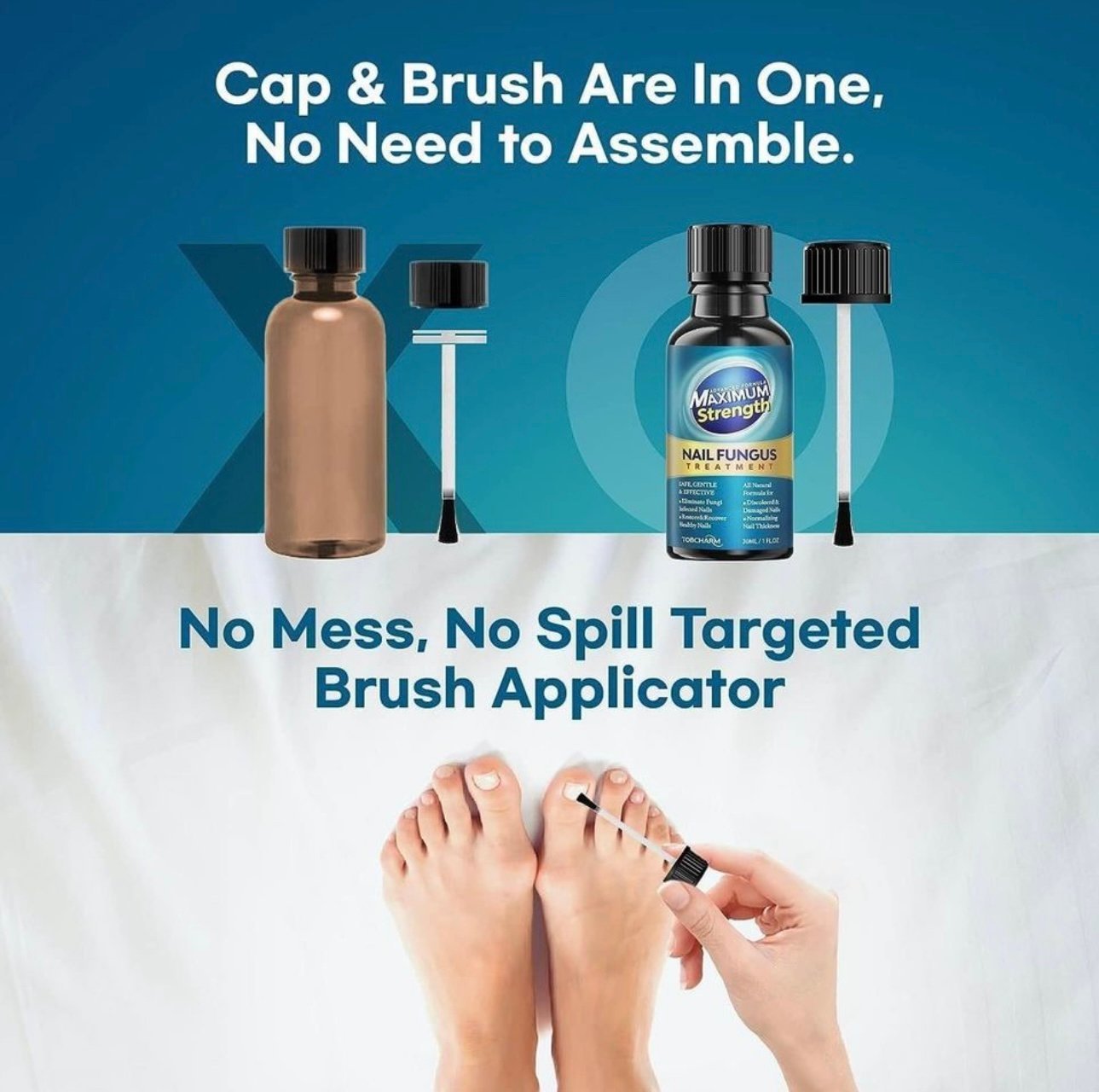 4 PCS Toenail Fungus Treatment Extra Strength for Toenail