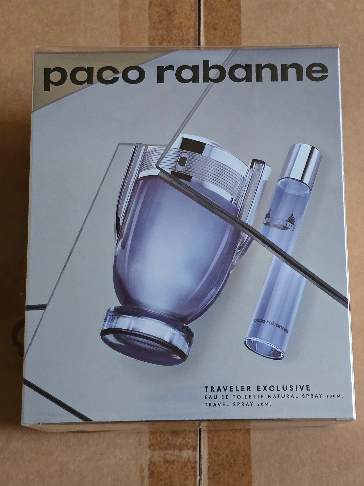 Paco Rabanne Invictus Travel set of 2 for men.