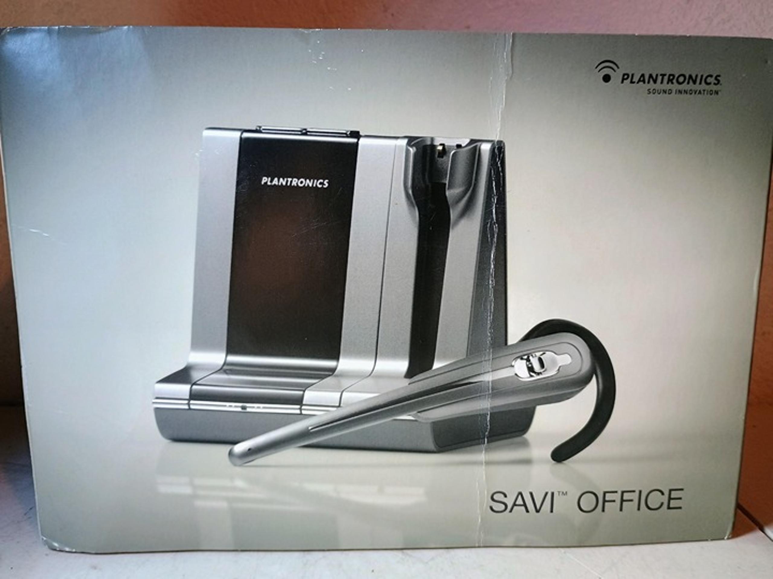 Plantronics WO100 Savi Office Wireless Headset 79956-01- UNUSED - DEAD BATTERY!