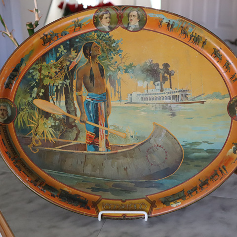 Vintage Lewis & Clark 1803 -1903 Tin Tray
