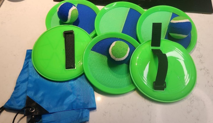 Outside Toys for Kids Ages 4-8 - Toss and Catch Ball Set Kids Outdoor Games