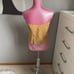 Genuine suede camisole,