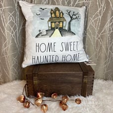 RAE DUNN HAUNTED HALLOWEEN HOME HTF RD