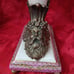 Pink Porcelain & Bronze Cornucopia Horn W/ Gilt Head