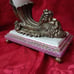 Pink Porcelain & Bronze Cornucopia Horn W/ Gilt Head