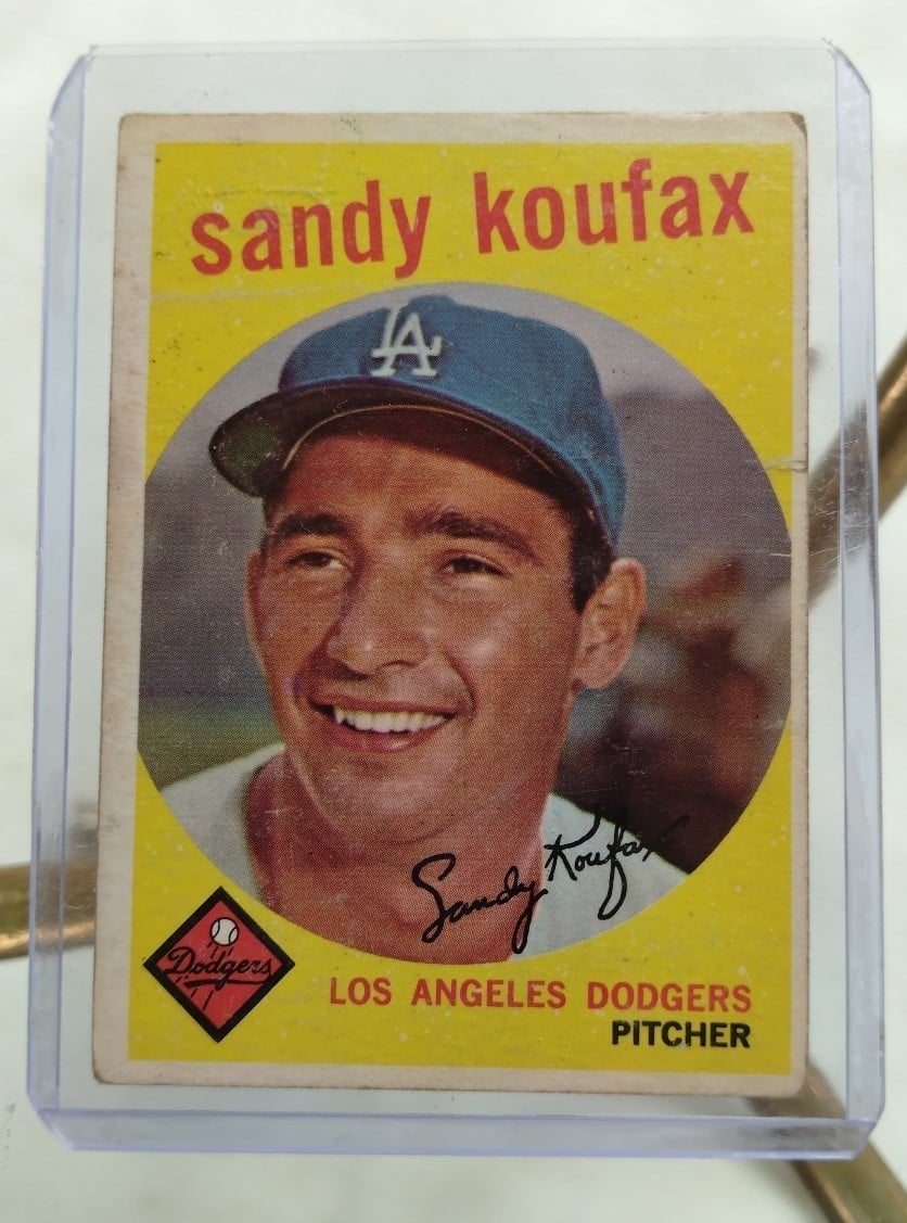 SANDY KOUFAX 1959 #163 Topps Baseball Card