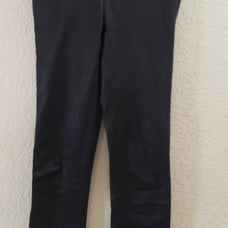 SPRWMN Black 100% Soft Lamb Leather Skinny High Waist Flattering Leggings-Small