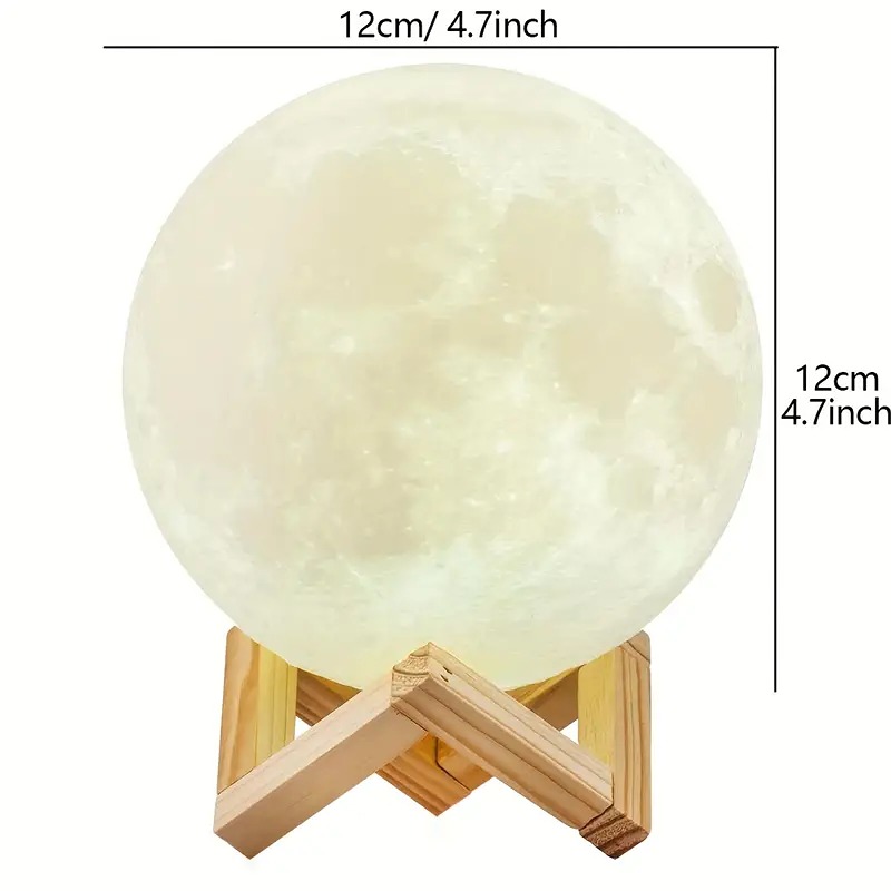 1pc 2023 Moon Light, With Timing Function Light
