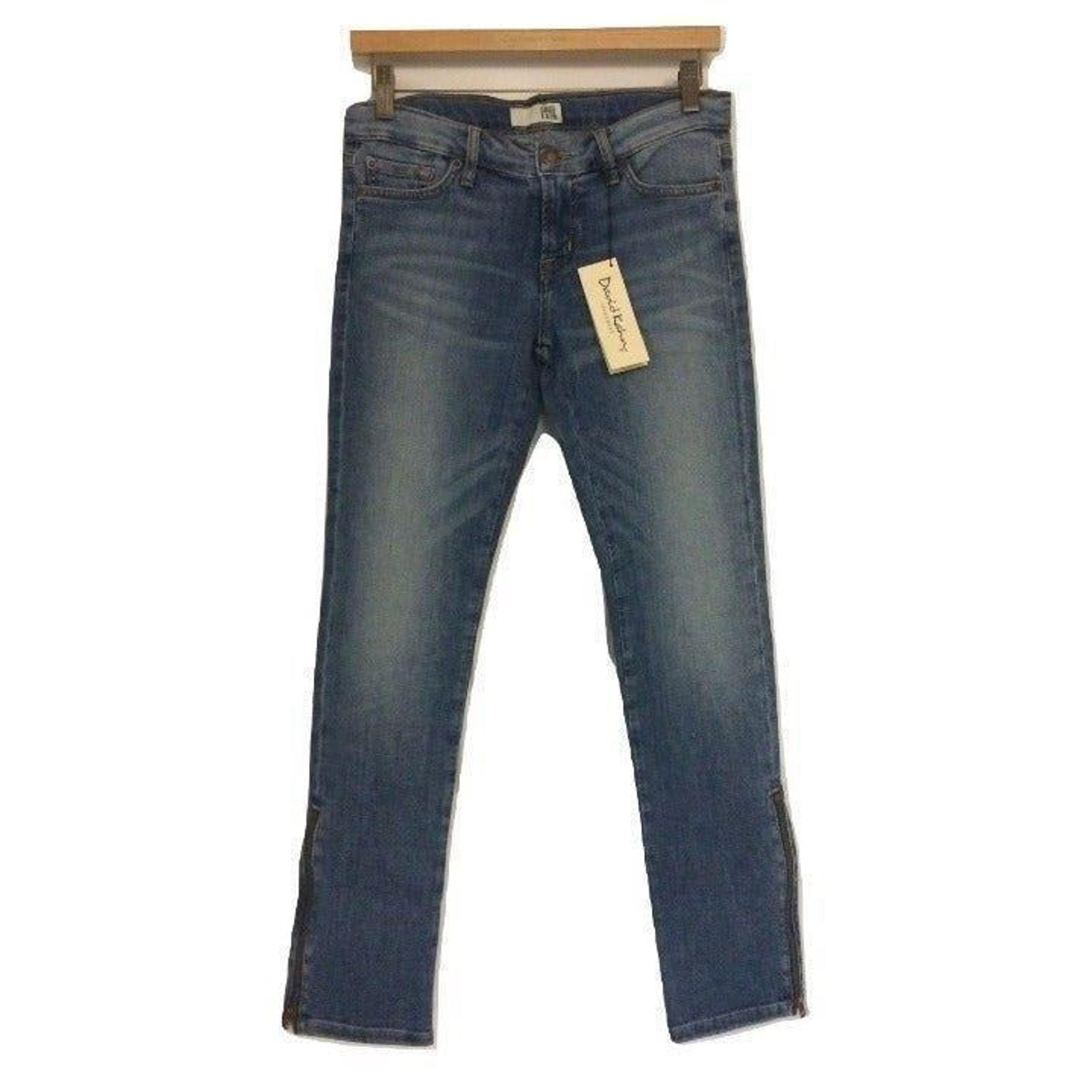 NWT David Kahn Nikki Zipper Ankle Jeans