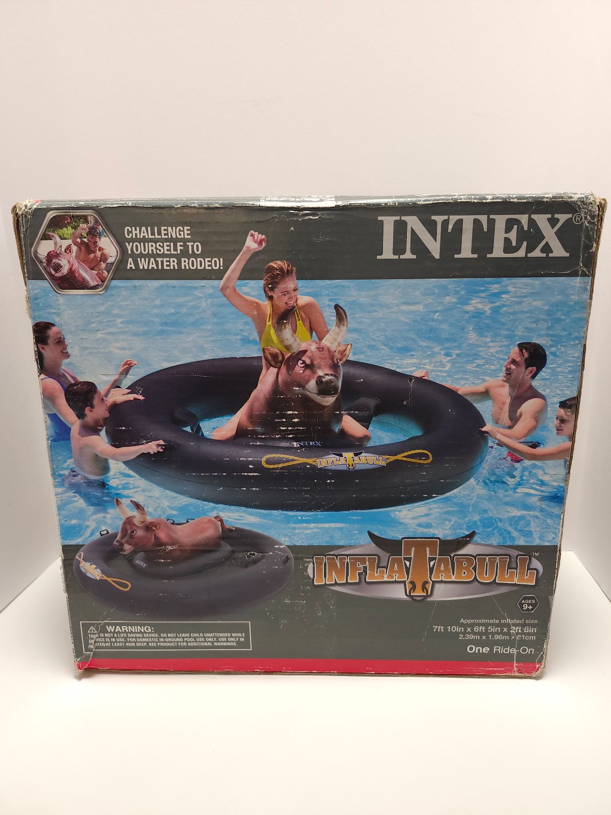 Intex InflataBull Rodeo Bull Ride-On Float, Adult Sized Riding Inflatable 56280