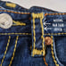 Rare Y2K Vintage True Religion Joey Rainbow Stitch Denim Shorts SZ 26