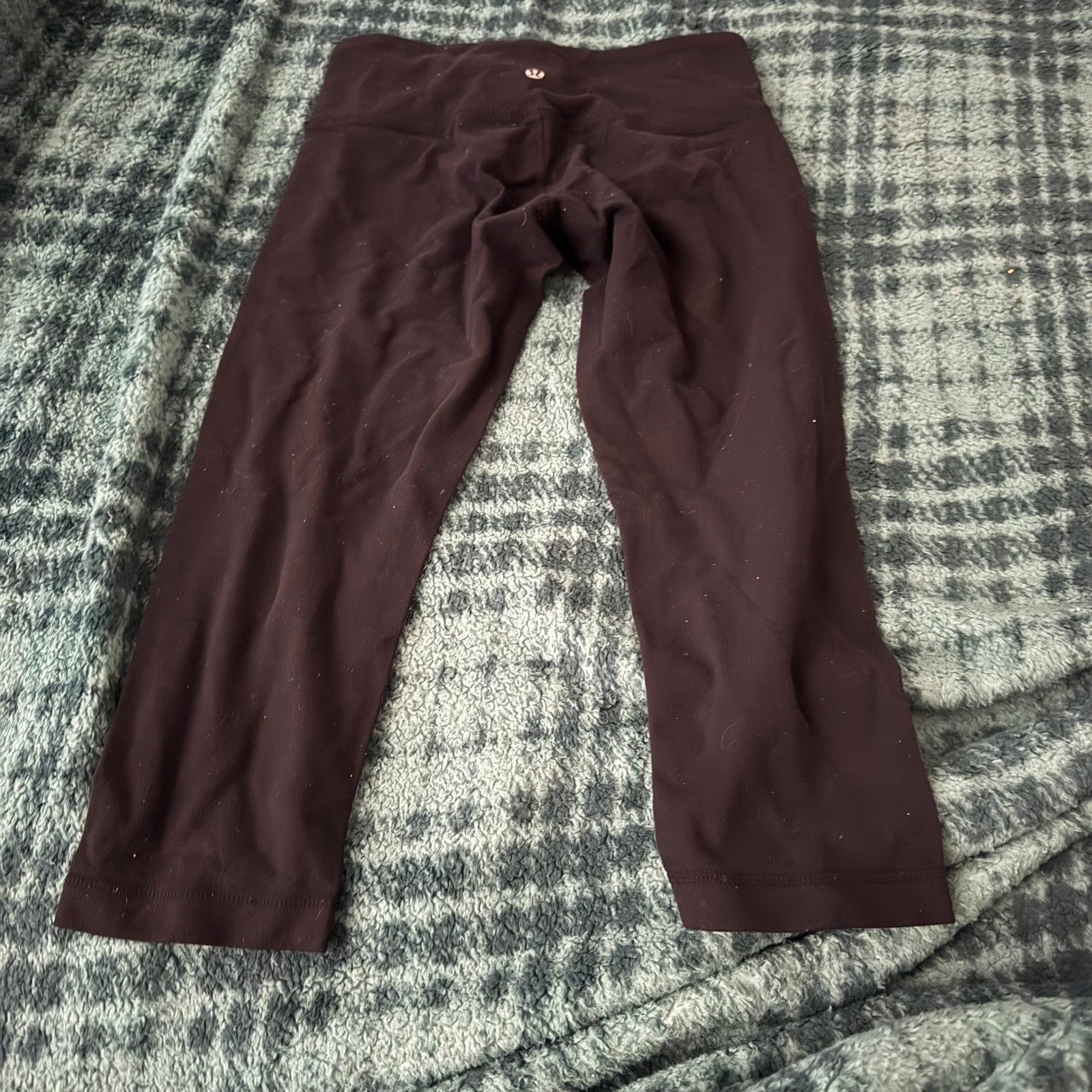 Size 4 (XS) Lululemon Cropped Black Yoga Pants