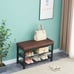 Shoe Bench, 3-Tier Shoe Rack for Entryway, Storage Organizer with Foam Padded