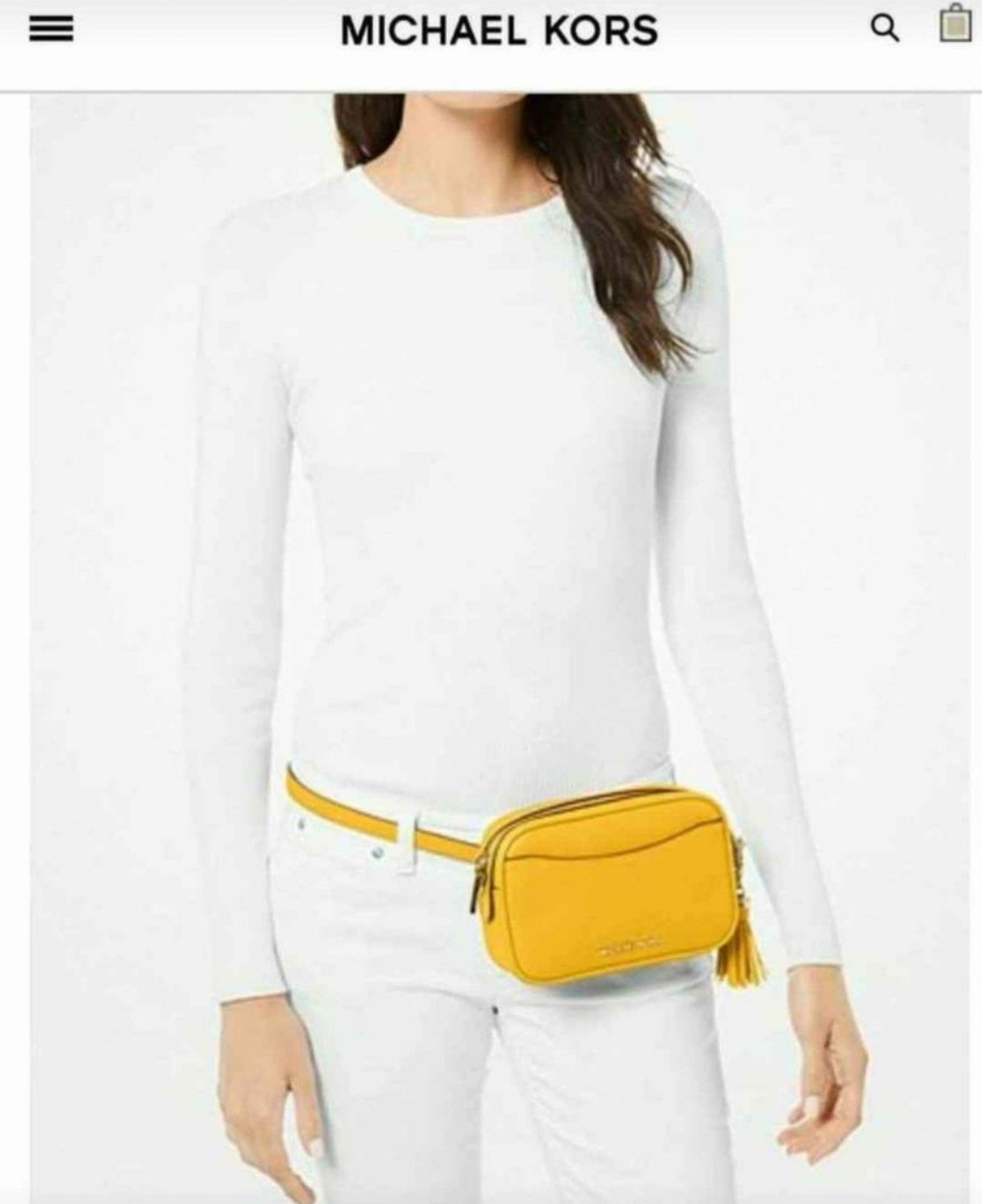 michael michael kors pebble leather convertible crossbody belt bag