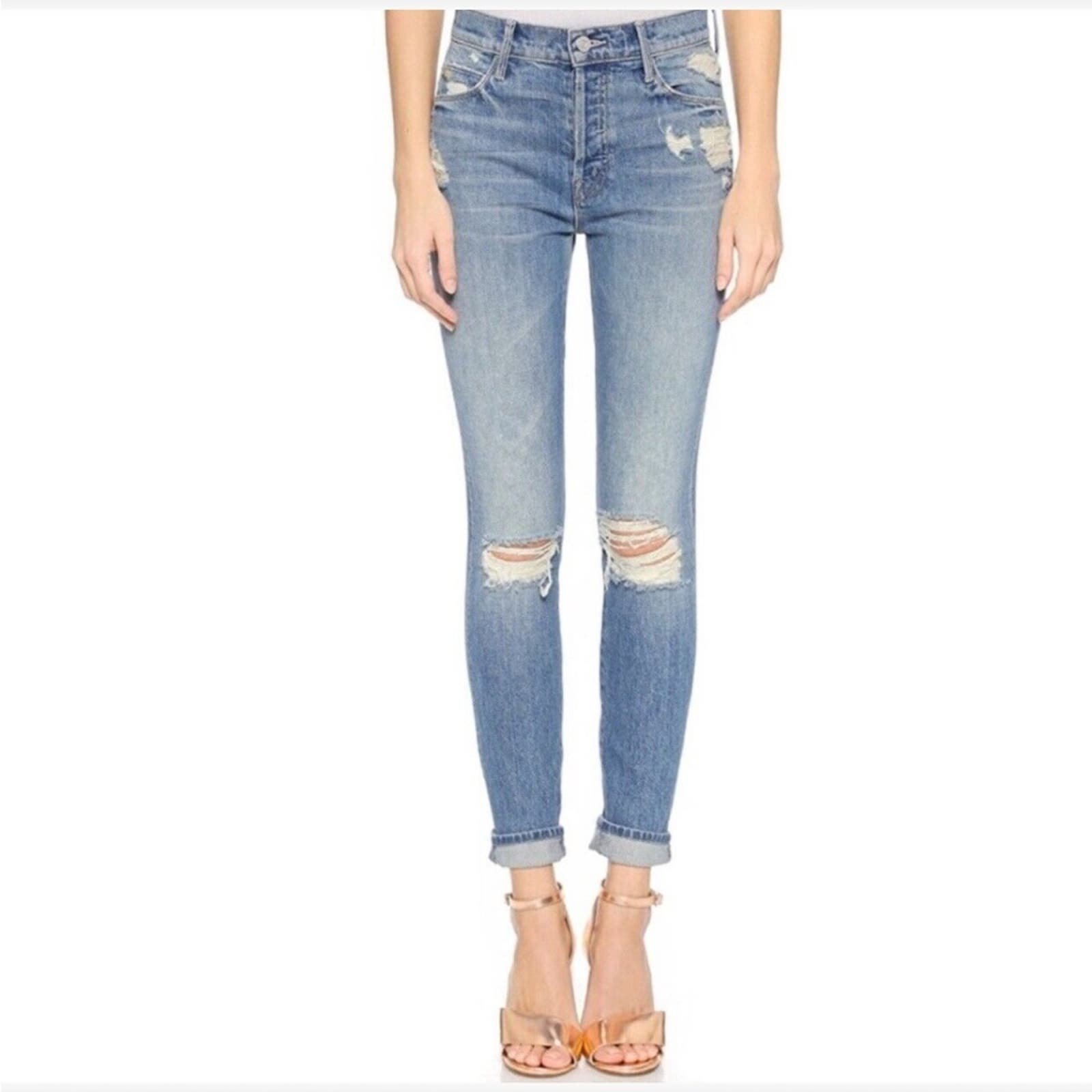 Mother x Candice Swanepoel The Stunner in Hijacking the Runway Jeans. Size 25x29
