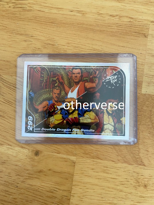 Limited Run Double Dragon Fan Bundle VITA PS4 Switch Silver Trading Art Card 299