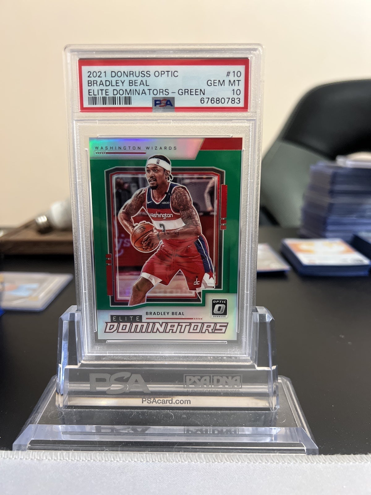 Elite Dominators Bradley Beal Green PSA 10 Pop1!!! #’d/5