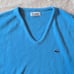 Izod Vintage Union Tag Made In The USA Blue V Neck Sweater Size XL