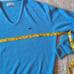 Izod Vintage Union Tag Made In The USA Blue V Neck Sweater Size XL