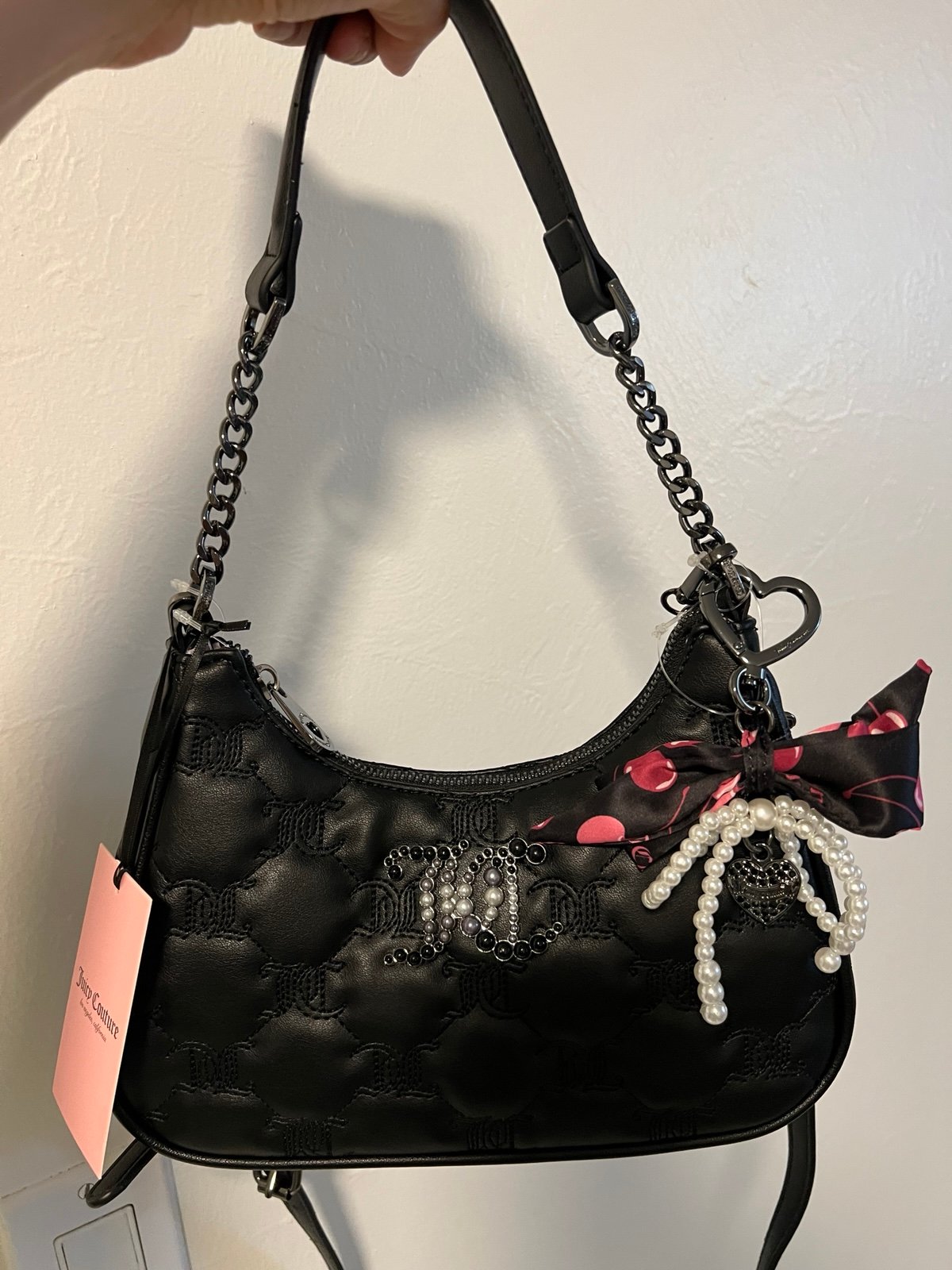 Juicy Couture Tie the Knot Shoulder Bag Liquorice